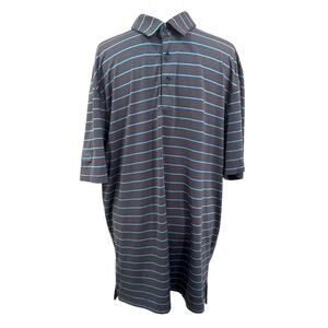 Adidas Performance Striped Polo Shirt Men's Large Memphis National Embroidered;/